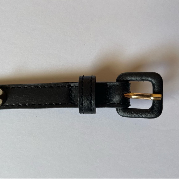 Target Black skinny belt with gold studs Size small - Picture 5 of 5